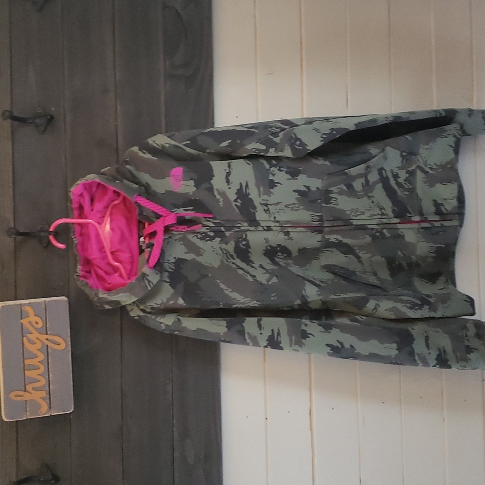Girly Camo Zip Up Hoodie